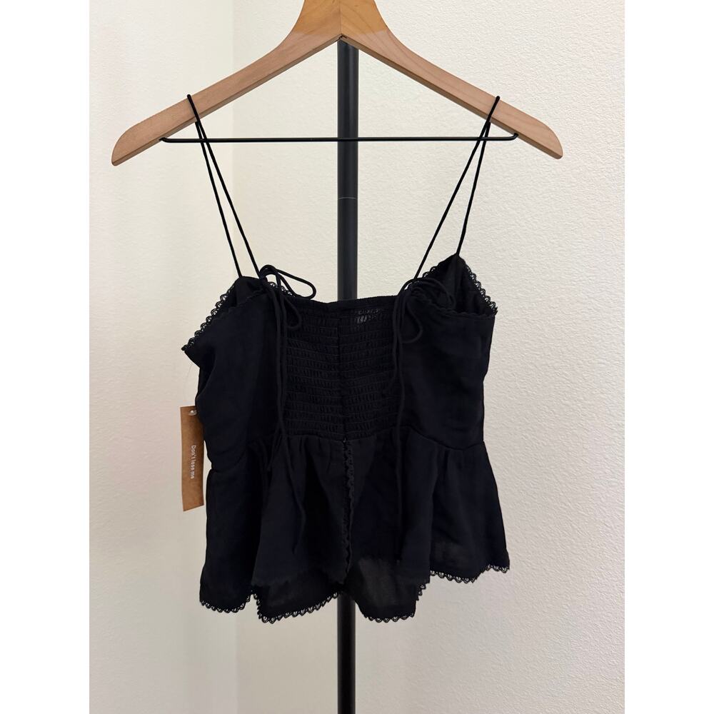 New O.P.T black Elodie tank top blouse size 2 $122 - Picture 7 of 7